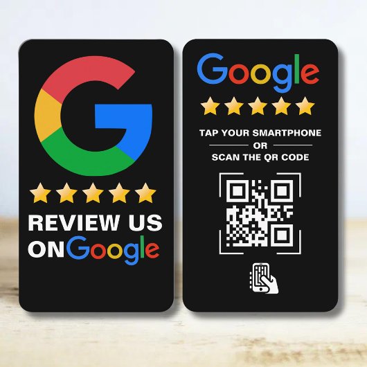 Tik op Review Google Review QR Code Google Waarder Visitekaartje