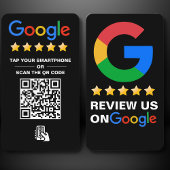 Tik op Review Google Review QR Code Google Waarder Visitekaartje