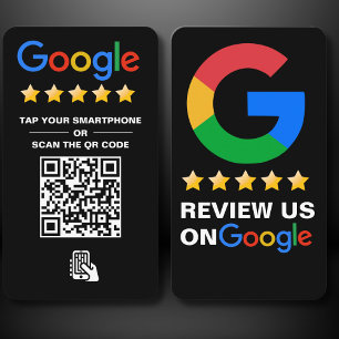 Tik op Review Google Review QR Code Google Waarder Visitekaartje