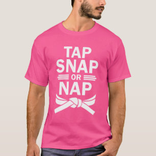 Tik op Snap of NAP Brazilian Jiu Jitsu MMA Inzendi T-shirt