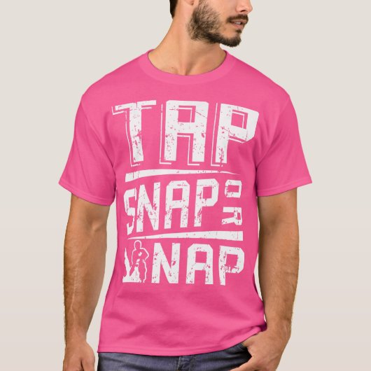 Tik op Snap of Nap Jiu Jitsu Braziliaanse BJJ gesc T-shirt (Voorkant)