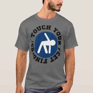 Tik op uw voetvingers v1 t-shirt