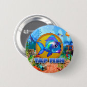 Tik op visknop ronde button 5,7 cm (Voorkant /achterkant)