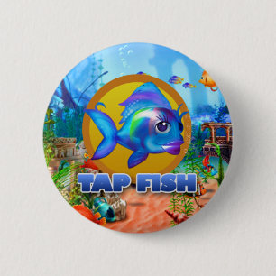 Tik op visknop ronde button 5,7 cm