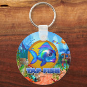 Tik op vissleutelketen sleutelhanger (Voorkant)