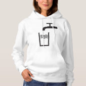 Tik op watersymbool hoodie (Voorkant)