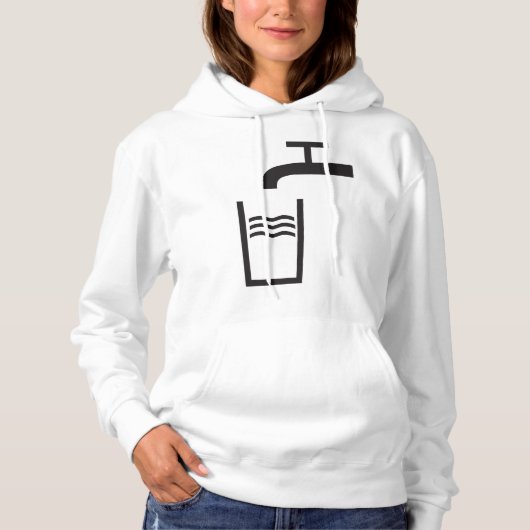 Tik op watersymbool hoodie (Voorkant)