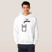 Tik op watersymbool hoodie (Voorkant volledig)