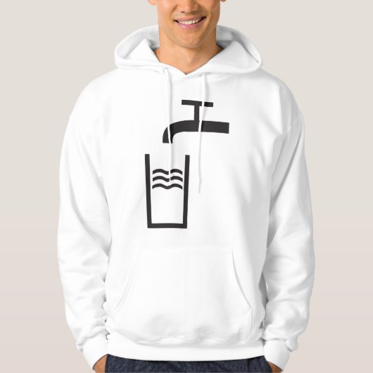 Tik op watersymbool hoodie (Voorkant)