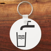 Tik op watersymbool sleutelhanger