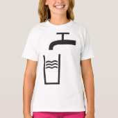 Tik op watersymbool t-shirt (Voorkant)