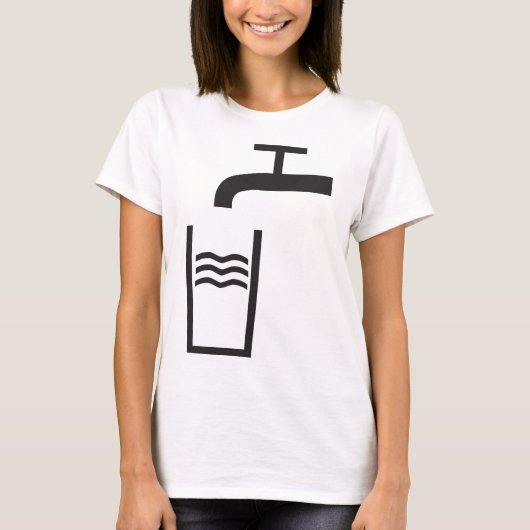 Tik op watersymbool t-shirt (Voorkant)