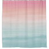 Tik op Waterverf Abstract Beach Dream #1 Douchegordijn (Voorkant)