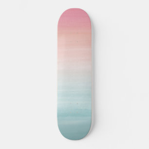 Tik op Waterverf Abstract Beach Dream #1 Persoonlijk Skateboard