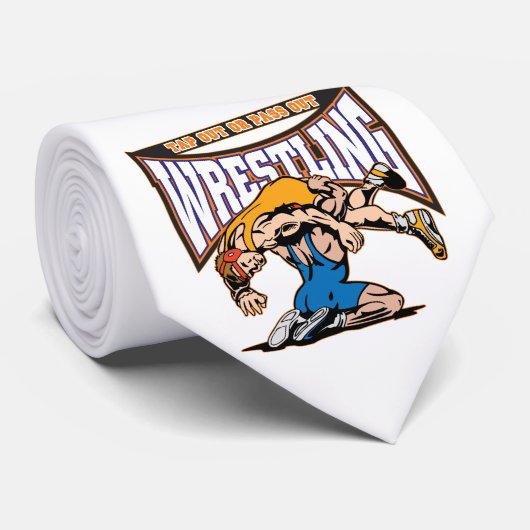 Tik op Wrestlers Stropdas (Opgerold)