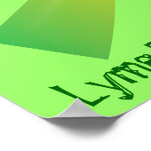 Tik spreidt Lyme rond het woord Poster (Hoek)