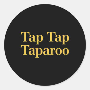 Tik Taparoo Motiverende Hockey Citaat Mannen Vrouw Ronde Sticker