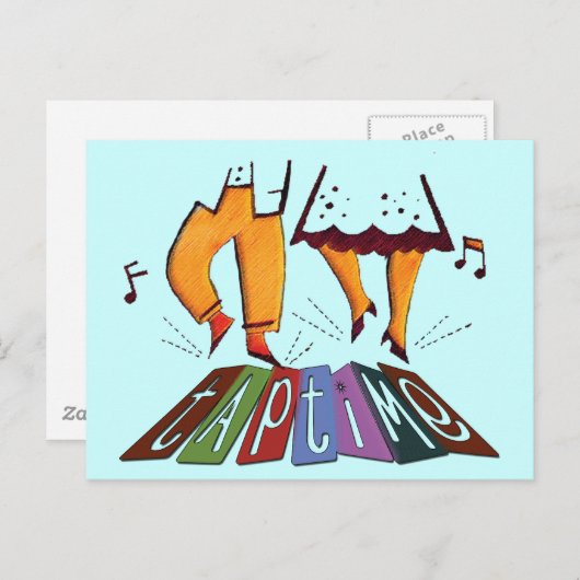 Tik tijd briefkaart (Voorkant / Achterkant)