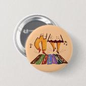 Tik tijd ronde button 5,7 cm (Voorkant /achterkant)