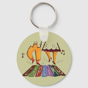 Tik tijd sleutelhanger