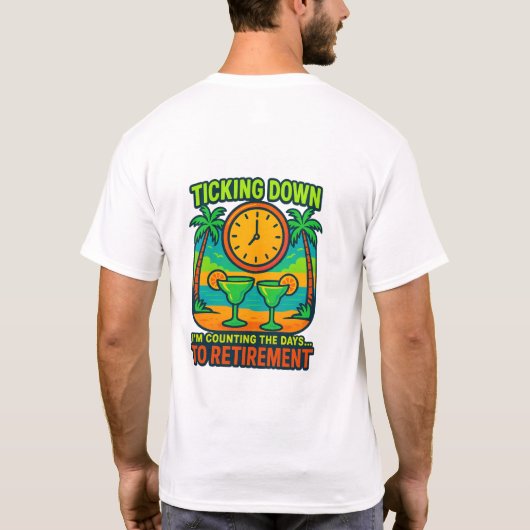 ⏳ Tik-Tok… Het paradijs roept! T-shirt (Achterkant)