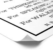 Tik-Tok Instruction Kaart Poster (Hoek)