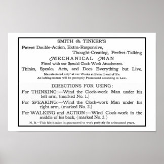 Tik-Tok Instruction Kaart Poster