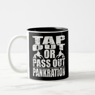 Tik uit of flap uit Pankration Tweekleurige Koffiemok