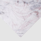 Tik van Roos White en Grey Marble Swirl Chic Trend Tissuepapier (Detail)