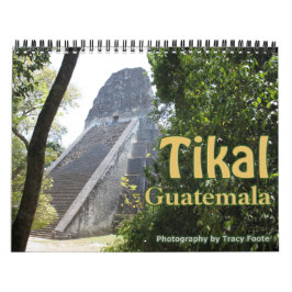 Tikal Guatemala Kalender Tikal Ruïnes Muurkalender
