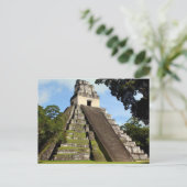 Tikal Guatemala Maya Temple Briefkaart (Staand voorkant)