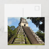 Tikal Guatemala Maya Temple Briefkaart (Voorkant / Achterkant)