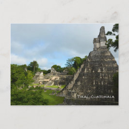 Tikal Guatemala Maya Temple Uitzicht Briefkaart