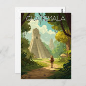  Tikal Guatemala Reizen Briefkaart (Voorkant / Achterkant)