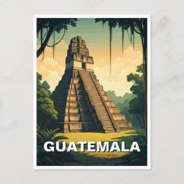 Tikal Guatemala Reizen Briefkaart