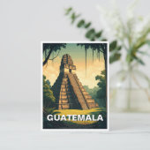 Tikal Guatemala Reizen Briefkaart (Staand voorkant)