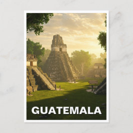 Tikal Guatemala Reizen Briefkaart