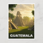 Tikal Guatemala Reizen Briefkaart (Voorkant)