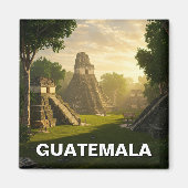 Tikal Guatemala Reizen Magneet (Voorkant)
