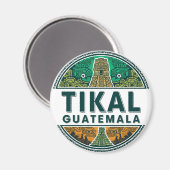 Tikal Guatemala Reizen Magneet (Voorkant / Achterkant)