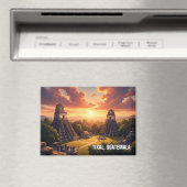 Tikal Guatemala Zonsondergang Magneet (Insitu (Vaatwasser))