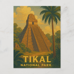 Tikal National Park Guatemala op reis Briefkaart
