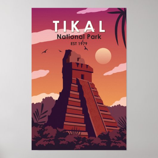 Tikal National Park Guatemala  Poster (Voorkant)