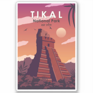 Tikal National Park Guatemala  Sticker