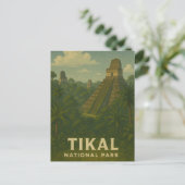 Tikal National Park reis Briefkaart (Staand voorkant)