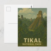 Tikal National Park reis Briefkaart (Voorkant / Achterkant)