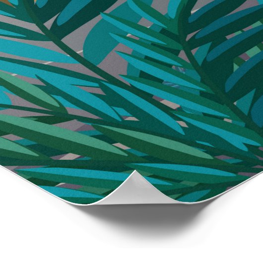 Tikal poster, Guatemala reiskunst, Maya ruïnes, Poster (Hoek)