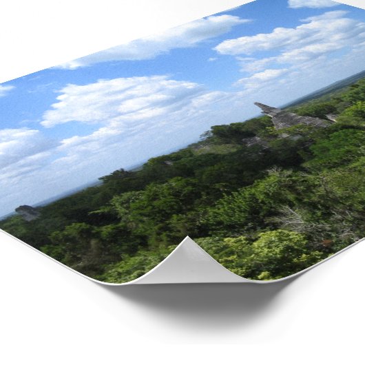 Tikal van Temple V Poster (Hoek)