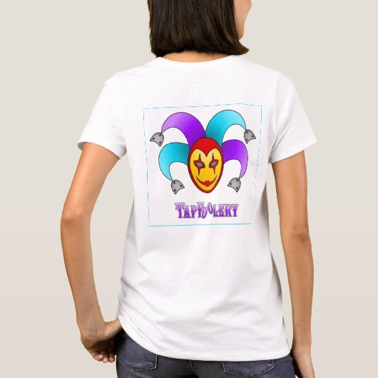 TikBlauwgoed T-shirt - paars op witte doos (Achterkant)
