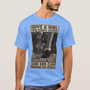 tikdans geeft meisje de juiste schoenen familie t-shirt